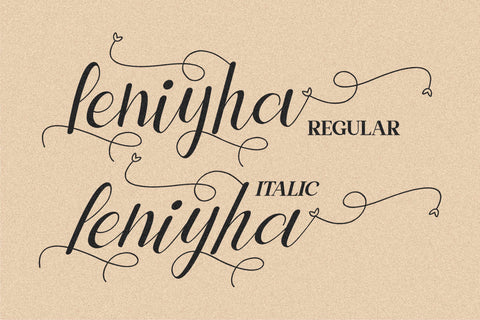 Leniyha Font Letterena Studios 