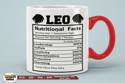 Leo Nutritional Facts Svg , Zodiac sign svg, Nutrition, Zodiac svg SVG Wowsvgstudio 