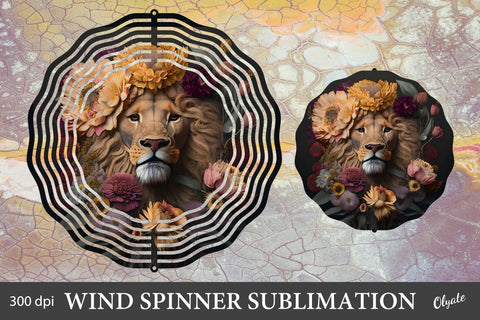 Leo Wind Spinner PNG. Lion Wind Spinner Sublimation Sublimation Olga Terlyanskaya 