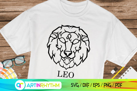 Leo zodiac sign svg SVG Artinrhythm shop 