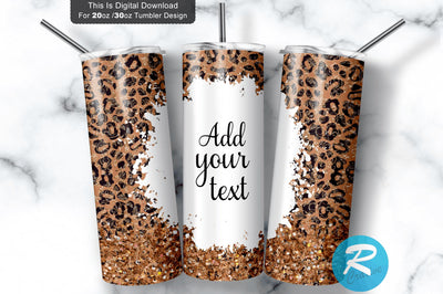 Leopard 20 oz / 30 oz Tumbler PNG Sublimation Regulrcrative 