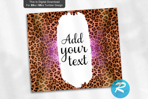 Leopard 20 oz / 30 oz Tumbler PNG Sublimation Regulrcrative 