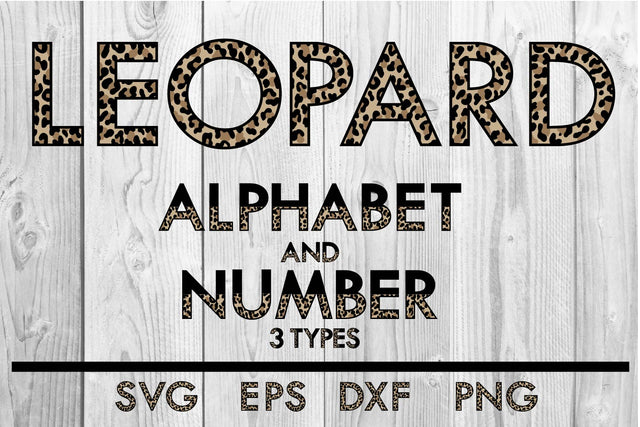 Leopard Alphabet and number svg sublimation SVG dadan_pm 