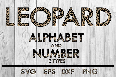Leopard Alphabet and number svg sublimation SVG dadan_pm 