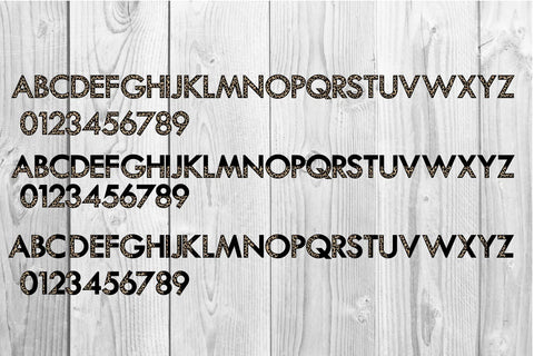Leopard Alphabet and number svg sublimation SVG dadan_pm 