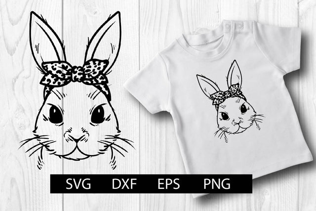 leopard bandana bunny svg SVG dadan_pm 