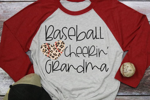 Leopard Baseball Cheerin' Grandma SVG Morgan Day Designs 