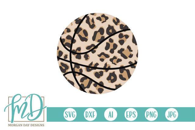 Leopard Basketball SVG Morgan Day Designs 