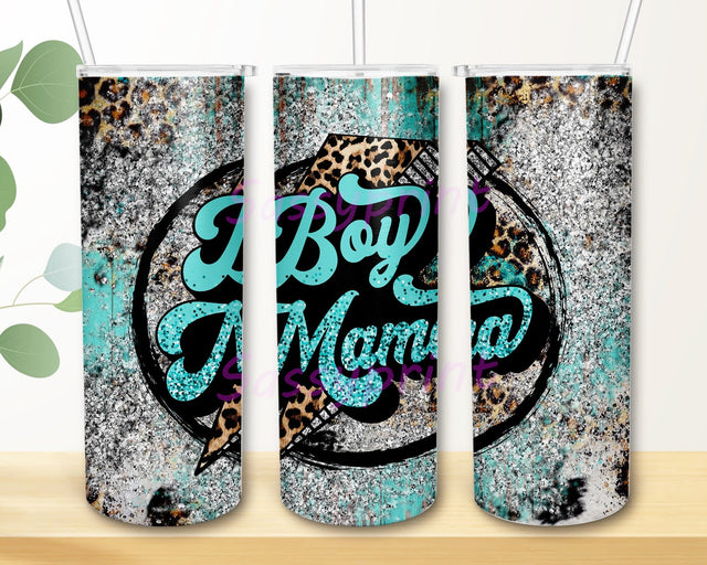 Leopard Boy Mama 20oz Skinny Tumbler Png, Boy Mama Leopard Thunder, Boy Mama Tumbler, Mother's Day Tumbler, Boy Mama Lightning Bolt Png Sublimation sassyprint 