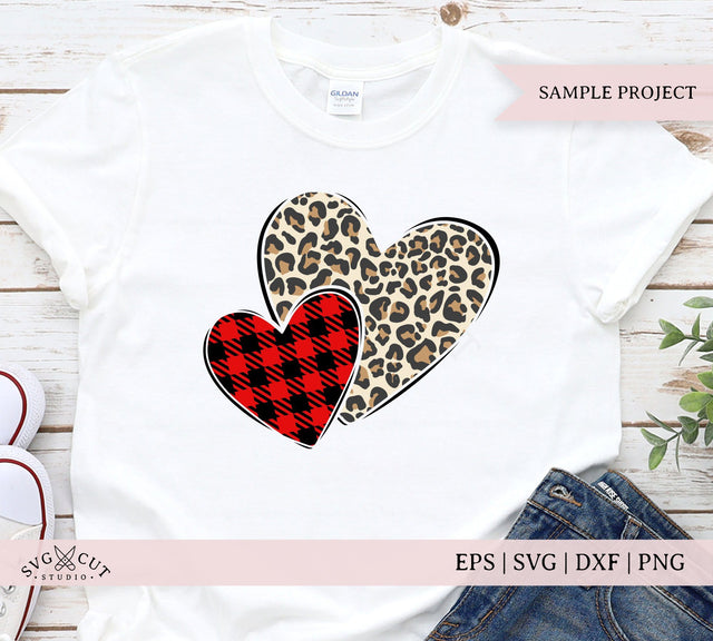 Leopard Buffalo Plaid Hearts SVG Cut Files SVG SVG Cut Studio 
