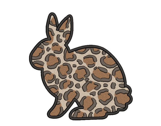 Leopard Bunny Embroidery Design, 3 sizes Embroidery/Applique DESIGNS Nino Nadaraia 