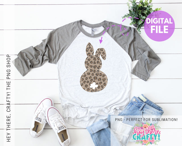 Leopard Bunny PNG Sublimation Hey There, Crafty! 