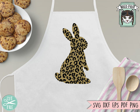 Leopard Bunny SVG File, Easter SVG File, Leopard Rabbit Floral Cut File, Bunny Flowers SVG, Spring SVG SVG Wild Pilot 