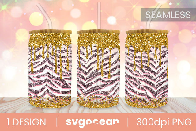 Leopard Can Glass | PNG | 16 Oz | 20 Oz Libbey Glass SVG SvgOcean 