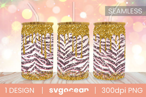 Leopard Can Glass | PNG | 16 Oz | 20 Oz Libbey Glass SVG SvgOcean 