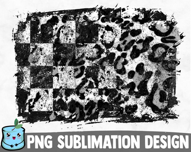 Leopard Checkered Sublimation Background SVG MintyMarshmallows 