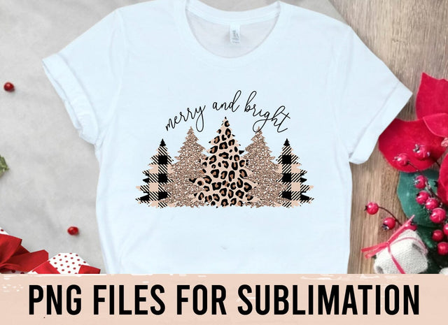 Leopard Christmas Tree PNG, Christmas PNG, Merry and Bright PNG, Cheetah Trees Png, Buffalo Plaid PNG, Cricut, Sublimation Designs Downloads Sublimation BOO-design 