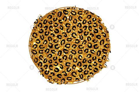 Leopard Circle Sublimation background Sublimation Regulrcrative 