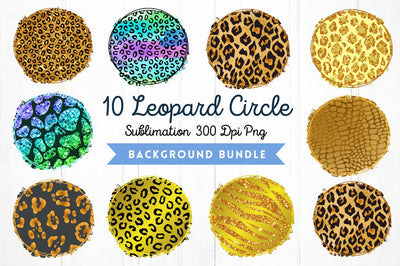 Leopard Circle Sublimation background Sublimation Regulrcrative 