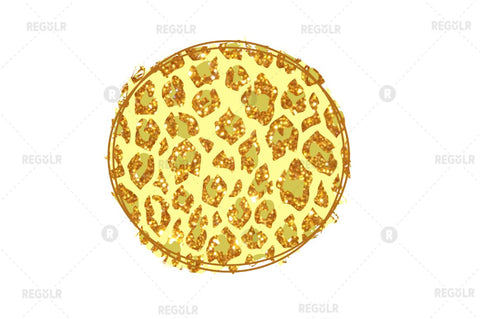 Leopard Circle Sublimation background Sublimation Regulrcrative 