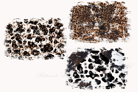 Leopard Cowhide Sublimation Background, Shabby Distressed, Rustic Cow Spots Graphic Design Png,Country print texture,Distressed Sublimation Sketch DESIGN ArtStudio 