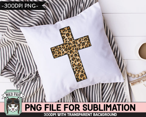 Leopard Cross SUBLIMATION design PNG, Easter Sublimation, Christian sublimation download, Religious png file, Leopard Cross download png Sublimation Wild Pilot 