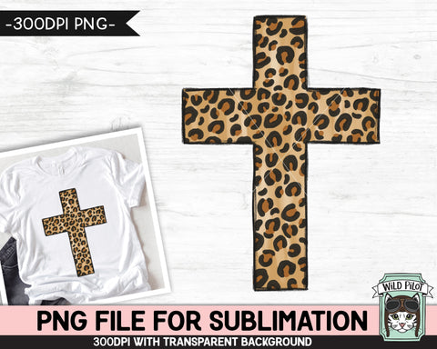 Leopard Cross SUBLIMATION design PNG, Easter Sublimation, Christian sublimation download, Religious png file, Leopard Cross download png Sublimation Wild Pilot 