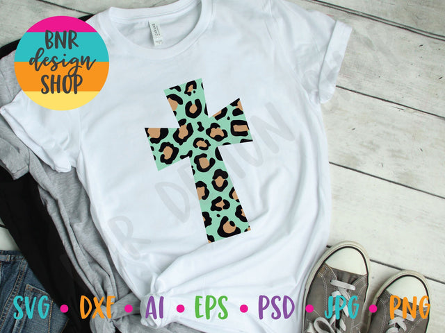 Leopard Cross SVG SVG BNRDesignShop 