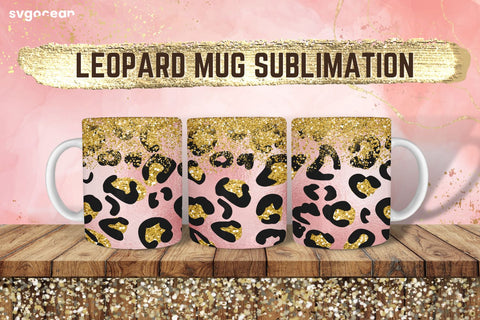 Leopard Design | PNG Bundle | Mug Wrap Sublimation SvgOcean 