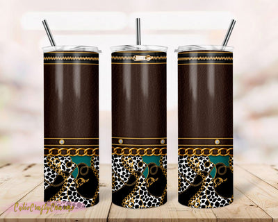 Leopard designer tumbler Luxury bag Designer tumbler design,20 oz tumbler sublimation, tumbler PNG Sublimation TrendingDesign 
