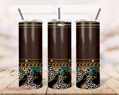 Leopard designer tumbler Luxury bag Designer tumbler design,20 oz tumbler sublimation, tumbler PNG Sublimation TrendingDesign 
