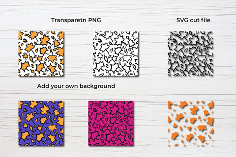 Leopard digital paper. Fall maple leaves leopard print. Digital Pattern LaBelezoka 