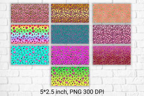 Leopard epoxy pen wraps | Epoxy pen bundle Sublimation Svetana Studio 