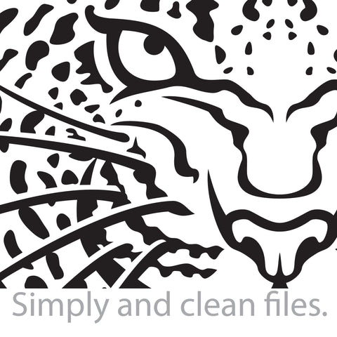 Leopard face SVG TribaliumArtSF 