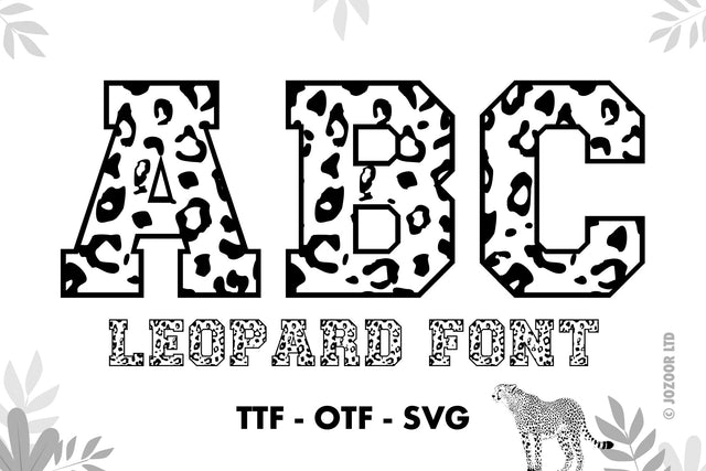 Leopard Font Font Jozoor 