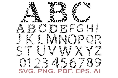 Leopard Font SVG, Leopard Alphabet, Cheetah Font, Monogram Svg, Animal Print Font SVG MagicDesignUS 