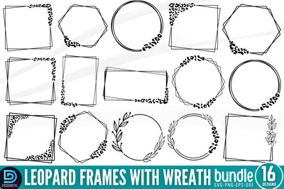 Leopard Frame SVG Bundle SVG DESIGNISTIC 