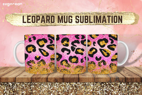 Leopard Glitter Sublimation | PNG Bundle | Mug Wrap Sublimation SvgOcean 