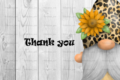 Leopard Gnome, Sunflower gnome sublimation png SVG dadan_pm 
