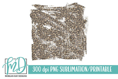 Leopard Grunge Background Sublimation Printable PNG Sublimation Morgan Day Designs 