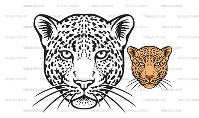Leopard head SVG TribaliumArtSF 