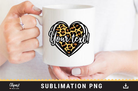 Leopard Heart Sublimation PNG, Bundle Hearts PNG Valentines Sublimation Sublimation ClipartMuchLove 