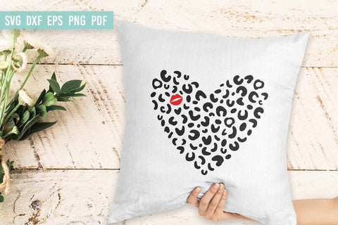 Leopard heart Svg | Kiss Svg | Hand Drawn SVG Irina Ostapenko 