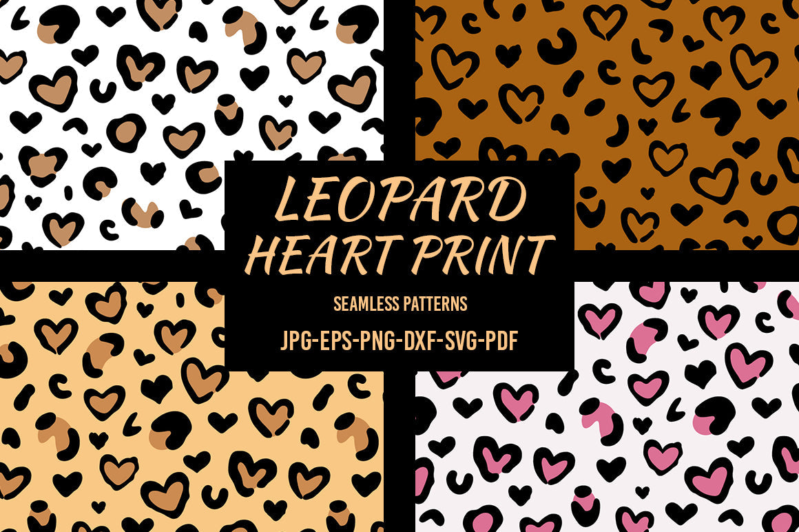 Leopard Heart Png, Leopard Heart Svg, Cheetah Heart Svg, Heart Svg, Love  Svg, Leopard Print Svg, Love Heart Svg, Leopard Heart Svg Bundle 