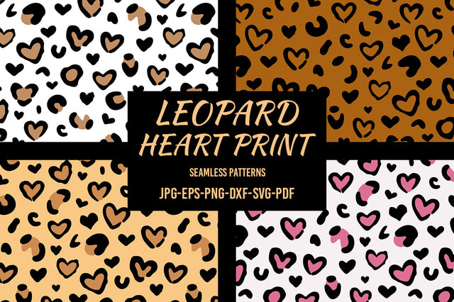 Leopard heart Svg | Valentine Heart | Heart leopard print Svg SVG Irina Ostapenko 