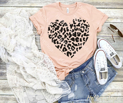 Leopard Heart SVG, Valentines Day Svg SVG _HelArtShop_ 