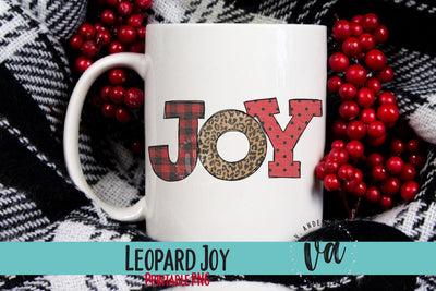 Leopard Joy Christmas Sublimation PNG Sublimation V. Anderson Designs 