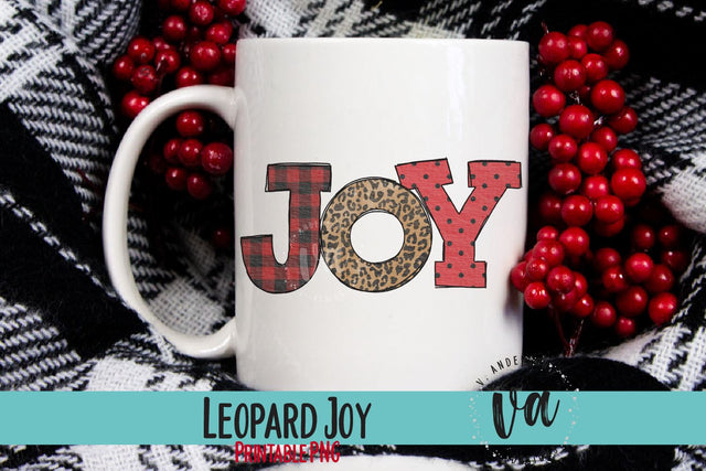 Leopard Joy Christmas Sublimation PNG Sublimation V. Anderson Designs 