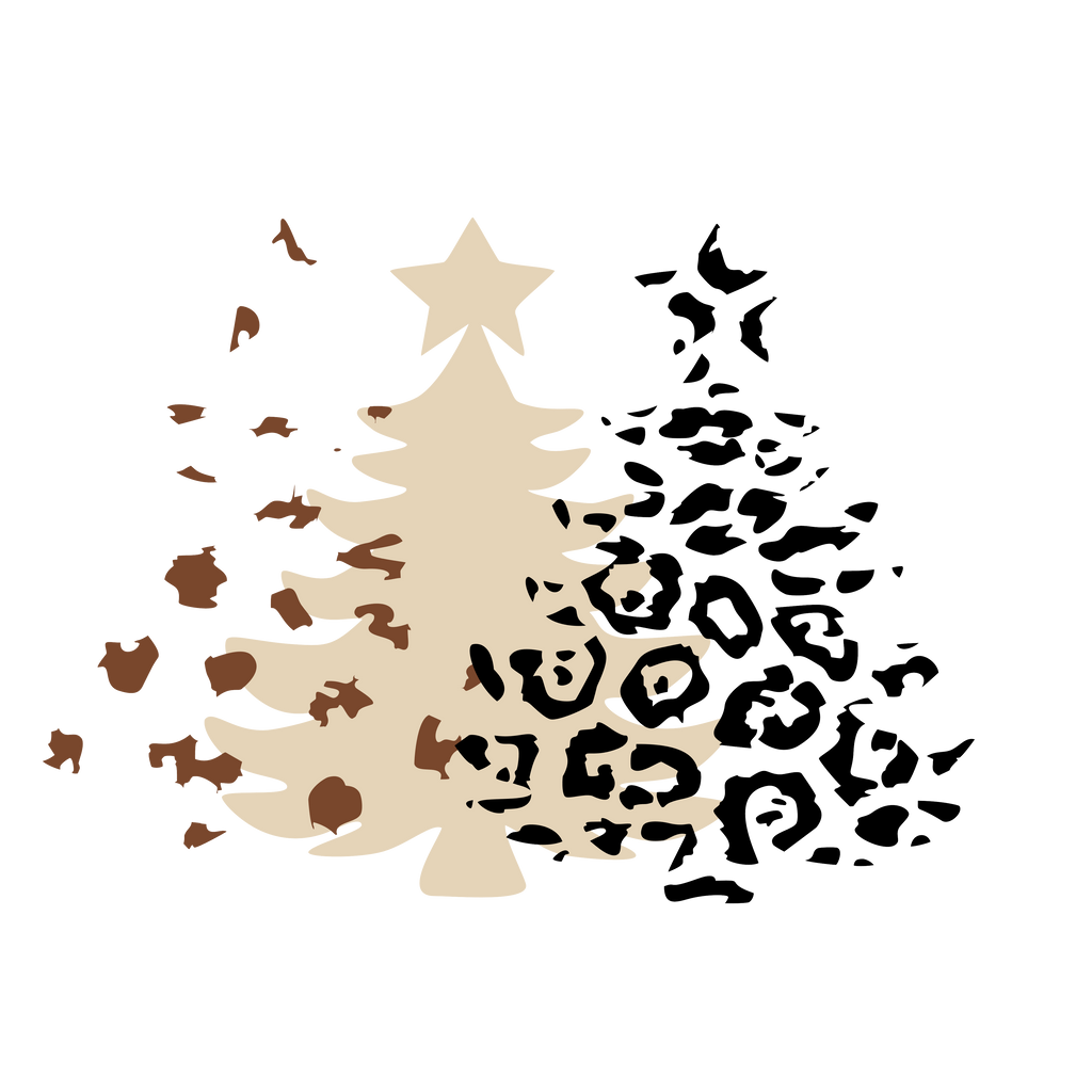 Leopard Layered Tree - So Fontsy