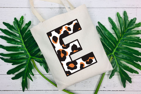 Leopard Letters SVG, Cheetah Print ABC, Alphabet SVG Monogram Letters. SVG Elinorka 